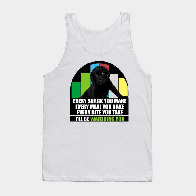 Funny Cute Black Baby Labrador Dog Saying Tank Top by badCasperTess